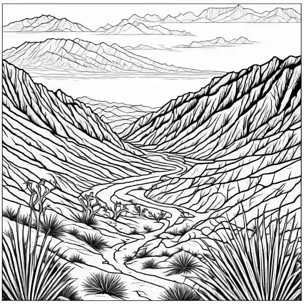 Death Valley coloring pages